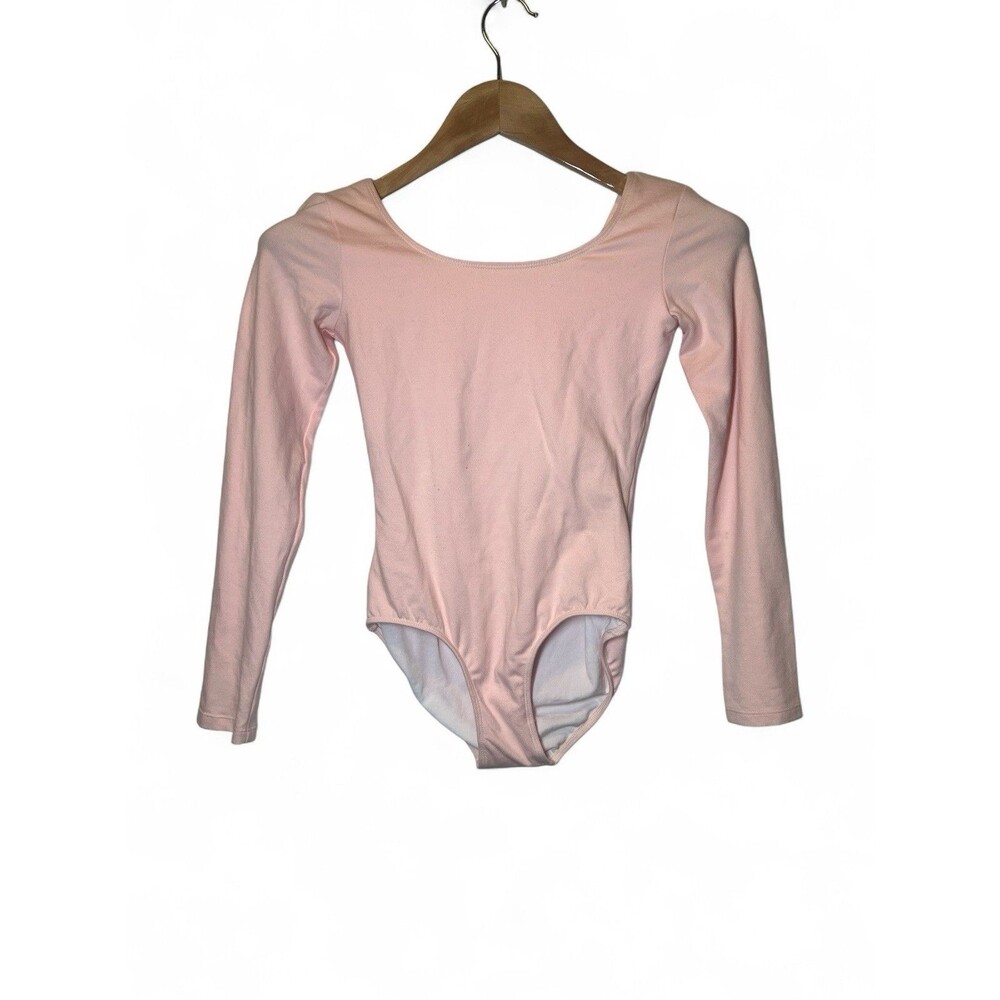 Block Kids Girl Long Sleeve Pink Leotard 12 READ Dance Recital‎ Halloween Ballet